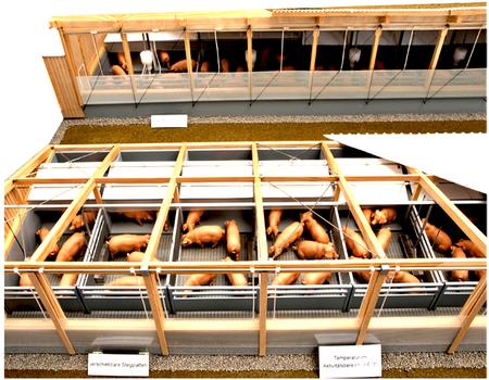 Verschluss der Zuluftöffnung mit temperaturgesteuerten Doppelstegplatten Verschluss der Zuluftöffnung mit temperaturgesteuerten Doppelstegplatten