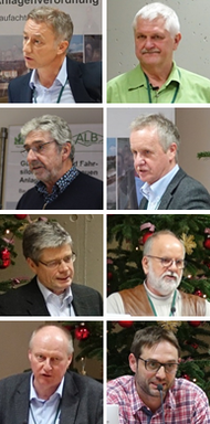 von oben: M. Burger, Dr. J. Pohl, M. Schmidt, R. Kriz, G. Gebhards, T. Steinert, H. Wiedau, H.-E. Asen / © P. Stötzel, F. Obernhardt - LfL-ILT, M. Müller - ALB Bayern e.V. von oben: M. Burger, Dr. J. Pohl, M. Schmidt, R. Kriz, G. Gebhards, T. Steinert, H. Wiedau, H.-E. Asen
