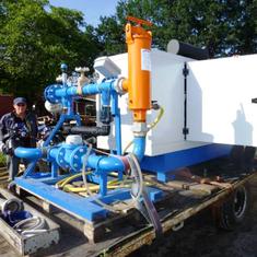 Dieselaggregat mit Leistungsanpassung und Fernsteuerung über GSM-Modul / © HS Geisenheim University Dieselaggregat mit Leistungsanpassung und Fernsteuerung über GSM-Modul
