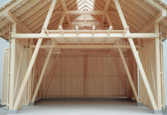Ein über den Stallbereichen liegender Heu- und Strohboden ermöglicht ein einfaches Einstreuen der Ställe. / © Nicola Großmann, Raphael Großmann Ein über den Stallbereichen liegender Heu- und Strohboden ermöglicht ein einfaches Einstreuen der Ställe.