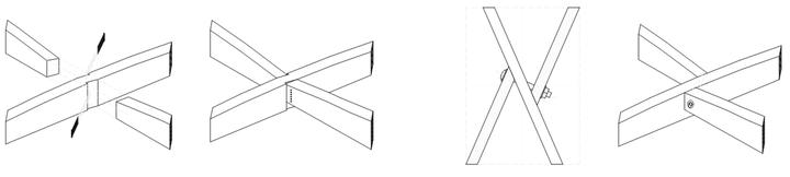 links: weiterentwickelter Knoten; rechts: traditioneller Knoten / © Gans, Schillinger (TUM) links: weiterentwickelter Knoten; rechts: traditioneller Knoten